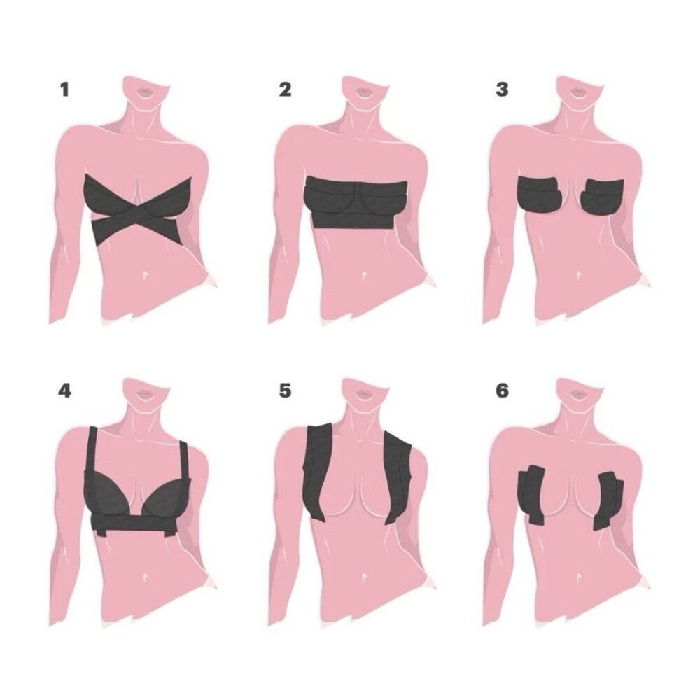BOOBYTAPE BOOBY TAPE Black Backless Strapless Dress Tops NEW NIB